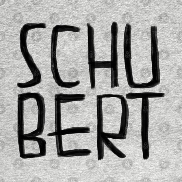 Classical Composer Franz Schubert by badlydrawnbabe